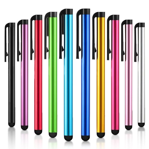 CLSSLVVBN 10 Stück Touchscreen Stift, universell, Handy, Tablet, Notebook, kapazitiver Bleistift, tragbares Zeichenzubehör von CLSSLVVBN