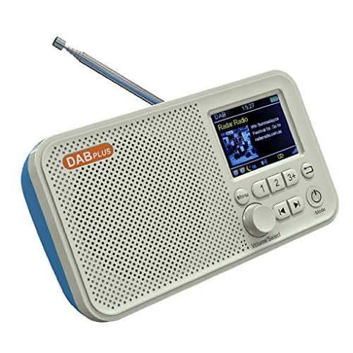 CLSSLVVBN 2,4 Zoll LCD Voll Farbe Display Digital Radio DAB Radios Tragbare Empfänger Bluetooth kompatibel Card Player Office Home von CLSSLVVBN