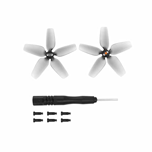 CLSSLVVBN 2 teilige Propeller, langlebig, kleine, leichte mit Schraubendreher, Outdor Avata Drone, unbemannte Flügel, Zubehör, Grau von CLSSLVVBN