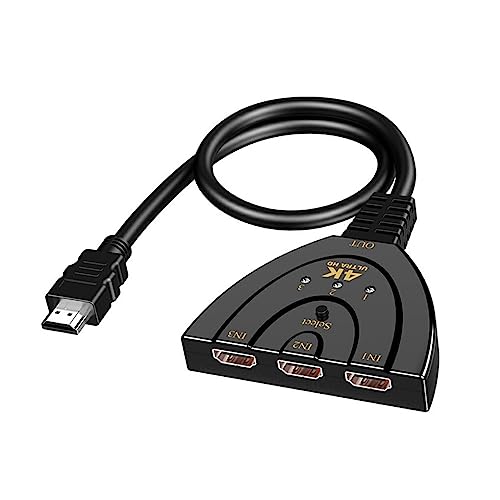 CLSSLVVBN 4Kx2K tragbarer kompatibler Umschalter Computer HDTV Auswahl Spielkonsole Splitter Adapter mit LED Anzeige von CLSSLVVBN