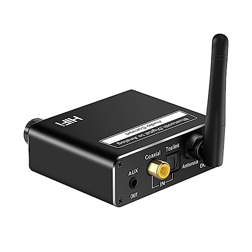 CLSSLVVBN Digital zu Analog Audio Konverter Legierung 3,5 mm Anschluss USB Laufwerk Glasfaser Bluetooth kompatibler Empfänger von CLSSLVVBN