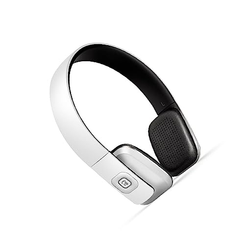 CLSSLVVBN Drahtlose Kopfhörer Stereo Ersatz Tastensteuerung Bluetooth kompatibles Ersatz Kopfhörer mit einfarbiger Musikwiedergabe, Weiss von CLSSLVVBN