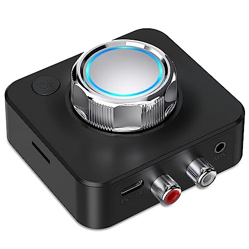 CLSSLVVBN Für Soundbox Empfänger mit Einstellknopf Bluetooth kompatibler 5.0 2,4 GHz Heavy Bass Audioadapter Fernseh Heimempfänger von CLSSLVVBN