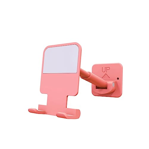 CLSSLVVBN Handyhalter Wand Selbstklebend 1 kg Ständer 90 Grad Drehung Einziehbar Abnehmbares Gestell Tablet Zuhause Küche Schlafzimmer, Rosa von CLSSLVVBN