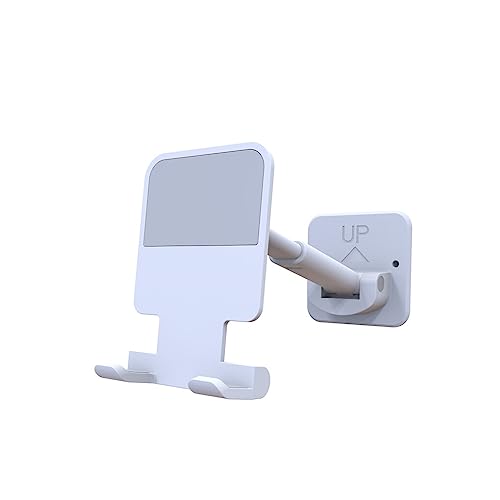 CLSSLVVBN Handyhalter Wand Selbstklebend 1 kg Ständer 90 Grad Drehung Einziehbar Abnehmbares Gestell Tablet Zuhause Küche Schlafzimmer, Weiß CLSSLVVBN Handyhalter Wand Selbstklebend 1 kg Ständer 90 Grad Drehung Einziehbar Abnehmbares Gestell Tablet Zuhause Küche Schlafzimmer, Weiß von CLSSLVVBN