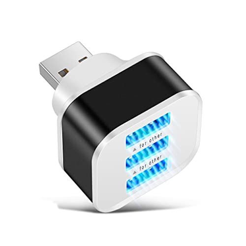 CLSSLVVBN Ladegerät USB Hub USB2.0 5V Elektronischer Expander mit LED Anzeige Splitter Tragbarer Adapter Büroschaltkreisschutz für Telefon, 1PC CLSSLVVBN Ladegerät USB Hub USB2.0 5V Elektronischer Expander mit LED Anzeige Splitter Tragbarer Adapter Büroschaltkreisschutz für Telefon, 1PC von CLSSLVVBN