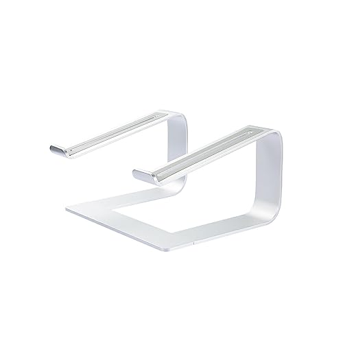 CLSSLVVBN Laptop Ständer aus Aluminiumlegierung, Verstellbarer Halter, Abnehmbarer Computer, PC, Anti Rutsch Tablet, Stehhalterung, Schulreise, Silber von CLSSLVVBN