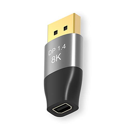 CLSSLVVBN Mini DP Buchse auf Für Displayport 1.4 Stecker Adapter 8K Auflösung Videokonverter 32,4 Gigabit/s Display Port Adapter von CLSSLVVBN