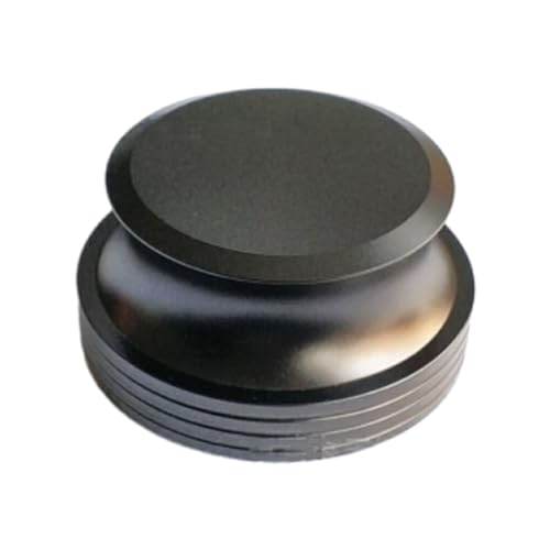 CLSSLVVBN Schallplattenstabilisator mit runden Kanten, Glatte Oberfläche und kein Grat, passend für die meisten Schallplatten. Metall Vinyl Klemme, Aluminium Stabilisator, Schwarz von CLSSLVVBN