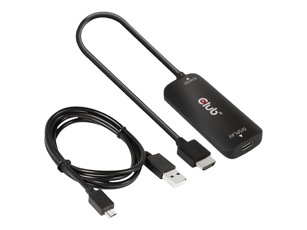CLUB3D CLUB3D Adapter HDMI + MicroUSB > USB-C 4K120Hz aktiv St/Bu retail Computer-Kabel CLUB3D CLUB3D Adapter HDMI + MicroUSB > USB-C 4K120Hz aktiv St/Bu retail Computer-Kabel von CLUB3D