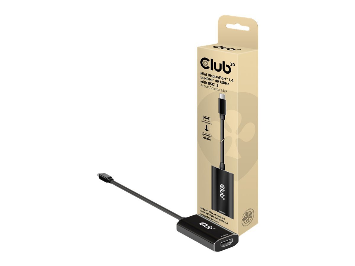 CLUB3D CLUB3D Adapter MiniDisplayPort > HDMI 2.1 HDR 4K120Hz aktiv retail Computer-Kabel CLUB3D CLUB3D Adapter MiniDisplayPort > HDMI 2.1 HDR 4K120Hz aktiv retail Computer-Kabel von CLUB3D