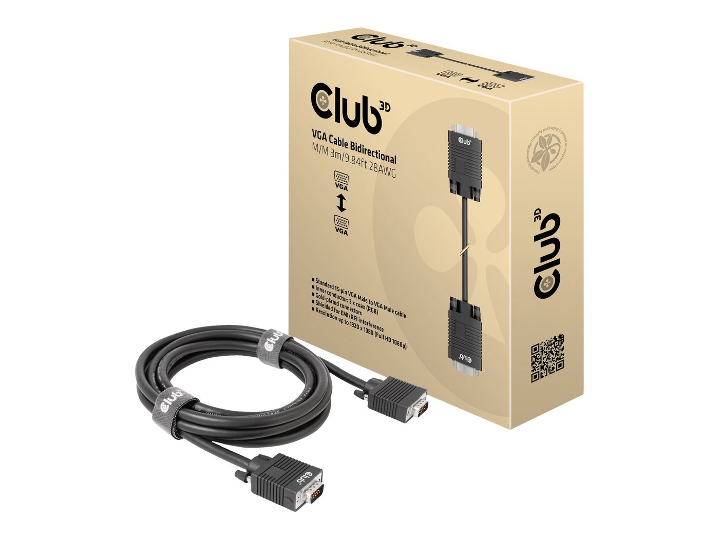 CLUB3D CLUB3D CAC-1703 VGA Kabel 3m Computer-Kabel CLUB3D CLUB3D CAC-1703 VGA Kabel 3m Computer-Kabel von CLUB3D