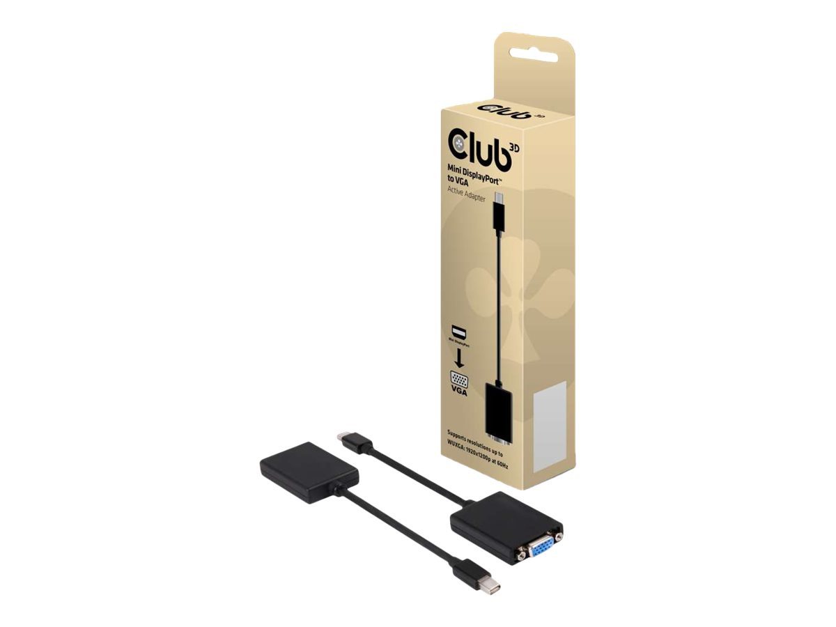 CLUB3D CLUB3D Cable MiniDisplayport to VGA active Adapter Computer-Kabel von CLUB3D