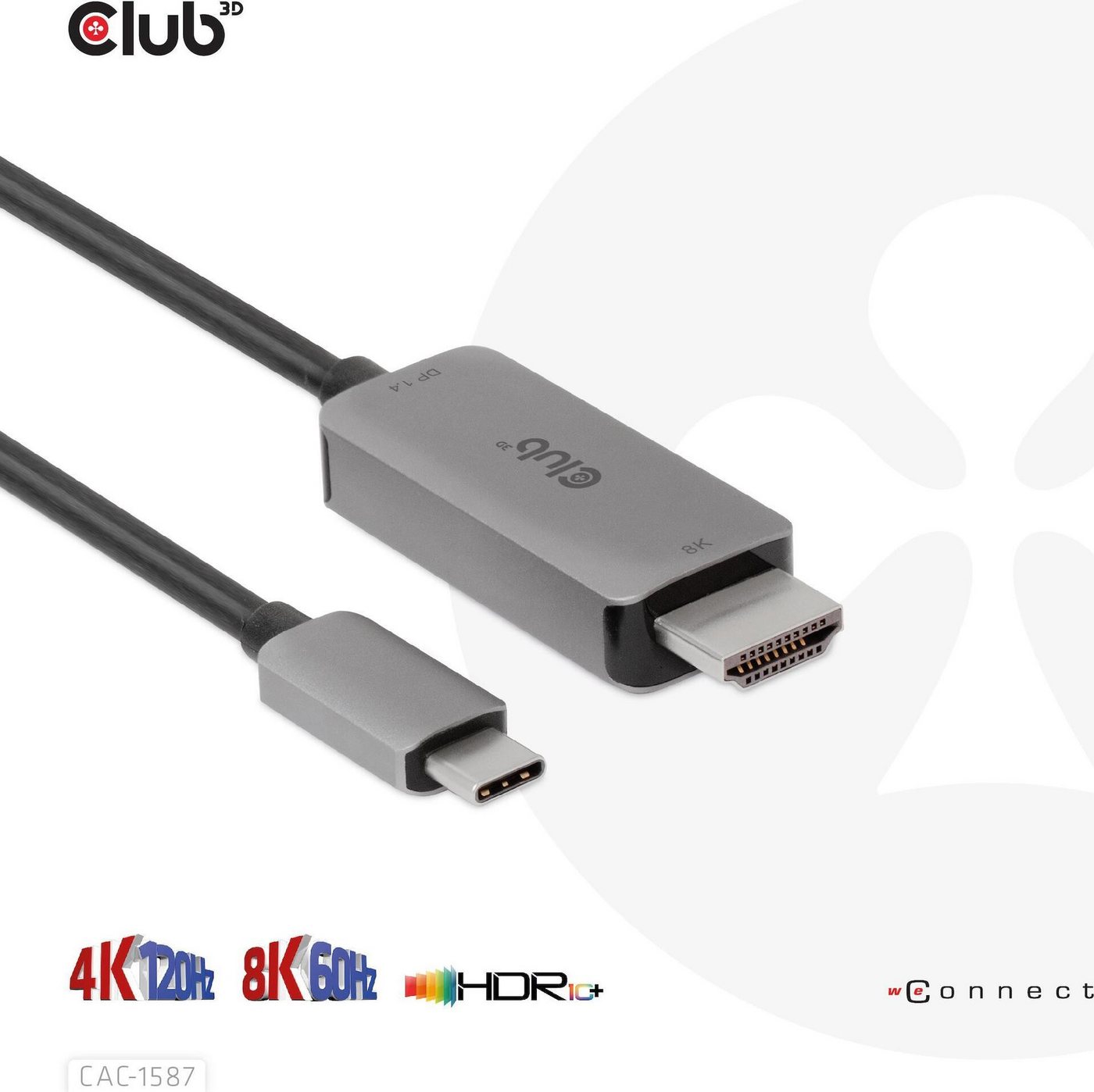CLUB3D CLUB3D Kabel USB 3.2 Typ C > HDMI 2. HDMI-Kabel CLUB3D CLUB3D Kabel USB 3.2 Typ C > HDMI 2. HDMI-Kabel von CLUB3D