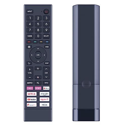 CLVIZCXOM ERF3A80 ERF3A80H Ersatz-Fernbedienung für Hisense Fernbedienung 4K UHD TV 75A6G 75A6GTUK 65A6GTUK 43A6GTUK 50A6GTUK 55A6GTUK 43A6G 50A6G 55A6G 60A6G 65A6G 70A6G CLVIZCXOM ERF3A80 ERF3A80H Ersatz-Fernbedienung für Hisense Fernbedienung 4K UHD TV 75A6G 75A6GTUK 65A6GTUK 43A6GTUK 50A6GTUK 55A6GTUK 43A6G 50A6G 55A6G 60A6G 65A6G 70A6G von CLVIZCXOM