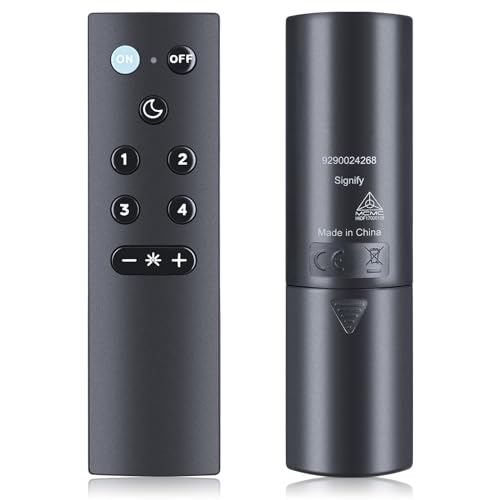 CLVIZCXOM Kabellose Fernbedienung, Ersatz für WiZ Smart Connected Lighting Fernbedienung – einfache Steuerung für Innenbeleuchtung, Wohnzimmer, Schlafzimmer, Küche (schwarz) von CLVIZCXOM