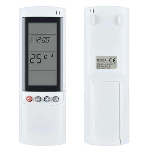 CLVIZCXOM RC08A Neue Ersatz Fernbedienung für Airwell Klimagerät, Fernbedienung für Airwell-Klimagerät/Klimaanlage, Wärmepumpe, Inverter-Gerät CLVIZCXOM RC08A Neue Ersatz Fernbedienung für Airwell Klimagerät, Fernbedienung für Airwell-Klimagerät/Klimaanlage, Wärmepumpe, Inverter-Gerät von CLVIZCXOM