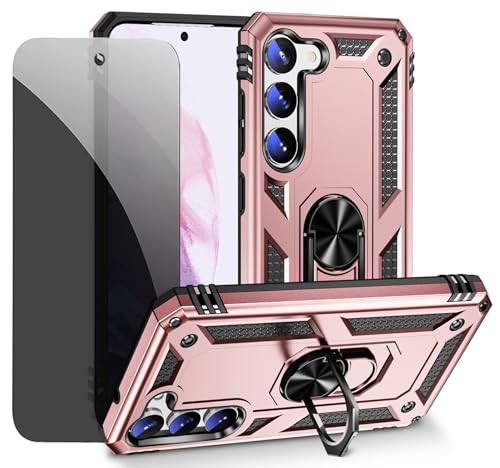 CLYDITE Hülle für Samsung Galaxy S23 Plus Rosé Gold handyHülle mit Anti-Spähen Privatsphäre Schützen Folie Blickschutzfolie CLYDITE Hülle für Samsung Galaxy S23 Plus Rosé Gold handyHülle mit Anti-Spähen Privatsphäre Schützen Folie Blickschutzfolie von CLYDITE
