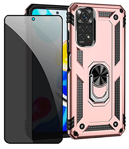 CLYDITE Hülle für Xiaomi Redmi Note 11/Redmi Note 11S 4G Rosé Gold handyHülle mit Anti-Spähen Privatsphäre Schützen Folie Blickschutzfolie CLYDITE Hülle für Xiaomi Redmi Note 11/Redmi Note 11S 4G Rosé Gold handyHülle mit Anti-Spähen Privatsphäre Schützen Folie Blickschutzfolie von CLYDITE