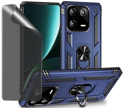 CLYDITE Hülle für Xiaomi 13 Pro Hülle Blau handyHülle mit Anti-Spähen Privatsphäre Schützen Folie Blickschutzfolie CLYDITE Hülle für Xiaomi 13 Pro Hülle Blau handyHülle mit Anti-Spähen Privatsphäre Schützen Folie Blickschutzfolie von CLYDITE