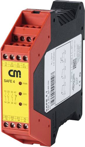 CM Manufactory Erweiterungsmodul SAFE X4 Betriebsspannung: 230 V/AC 4 Schließer, 1 Öffner 1St. von CM Manufactory