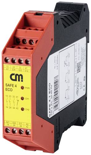 CM Manufactory Sicherheitsrelais SAFE 4.3eco Betriebsspannung: 24 V/DC, 24 V/AC 3 Schließer, 1 Öff von CM Manufactory