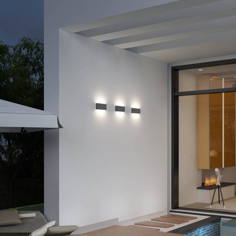 LED-Außenwandlampe CMD 9070, 17 cm, anthrazit, IP54, up/down von CMD