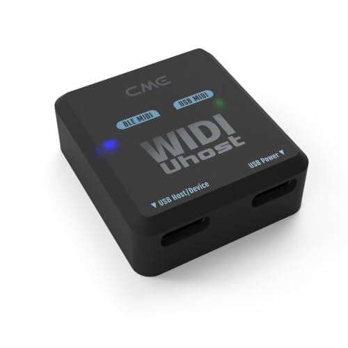 CME WIDI Uhost - Bluetooth MIDI Interface + USB Host für Class Compliant USB MIDI Instrument, MIDI Controller, MIDI Tastatur, Windows, Mac, iOS & Android, Linux, ChromeOS von CME