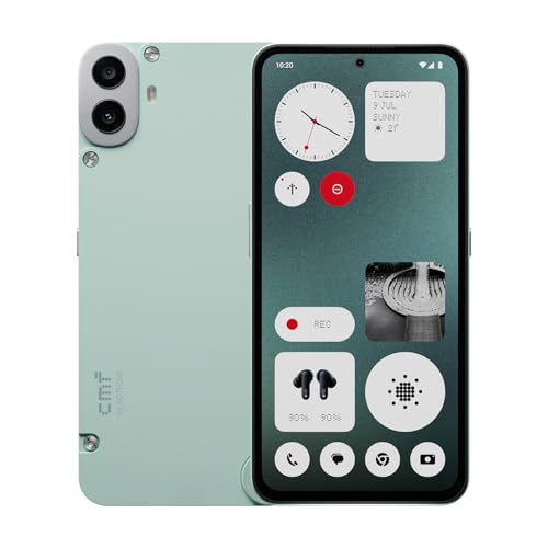 CMF Phone 1 8 + 256 GB entsperrtes Smartphone mit 50 MP Rückkamera mit Ultra XDR, 6,67 Zoll Super AMOLED Display und Nothing OS 2.6 (ohne Ladegerät) grün von CMF BY NOTHING
