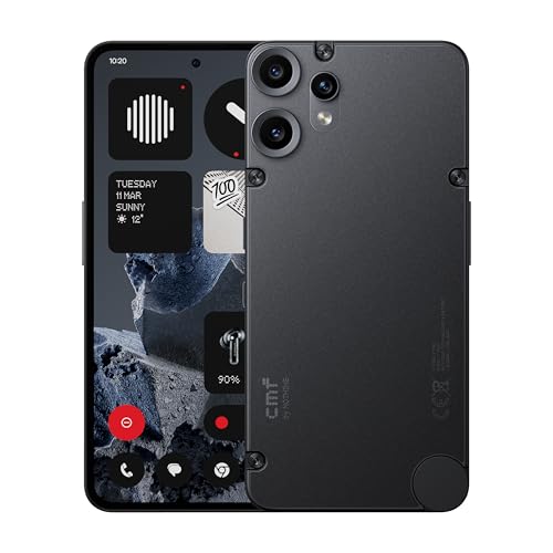 CMF Phone 2 Pro 128GB – 5G Smartphone mit 50MP Kamera und 20x Zoom, 6,77" FHD+ AMOLED Display mit 120Hz, 5000mAh Akku, Nothing OS 3.2 – Schwarz von CMF BY NOTHING