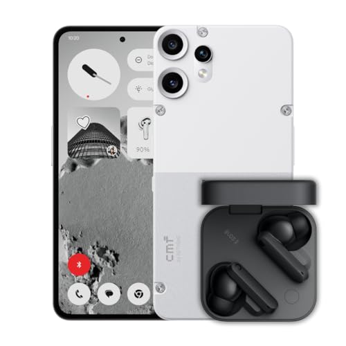 CMF Phone 2 Pro 128GB Weiß – 5G Smartphone mit 50MP Kamera + CMF Buds 2 Dunkelgrau inklusive von CMF BY NOTHING