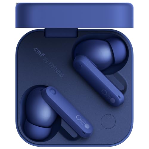 CMF by Nothing Buds Pro 2 – Kabellose Ohrhörer mit HiFi-Sound, 50 dB Intelligente aktive Geräuschunterdrückung, 6 HD-Mikrofone und Spatial-Audio-Effekt, 2025 - Blau von CMF BY NOTHING