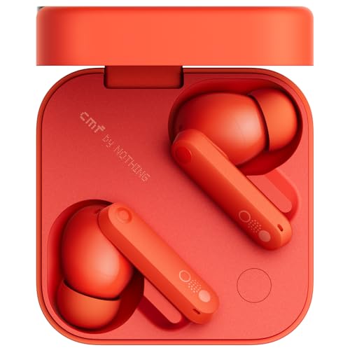 CMF by Nothing Buds Pro 2 – Kabellose Ohrhörer mit HiFi-Sound, 50 dB Intelligente aktive Geräuschunterdrückung, 6 HD-Mikrofone und Spatial-Audio-Effekt, 2025 - Orange von CMF BY NOTHING