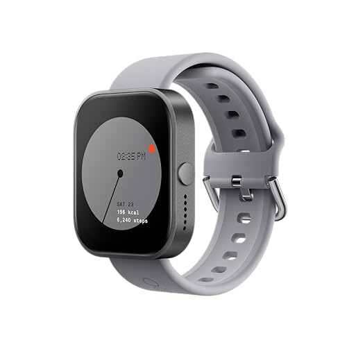 CMF by Nothing Watch Pro Smartwatch mit 1.96 AMOLED display, Fitness-Tracker, Multisystem-GPS, Bluetooth-Anrufe mit AI Noise Reduction und bis zu 13 Tagen Akkulaufzeit - Aschgrau von CMF BY NOTHING