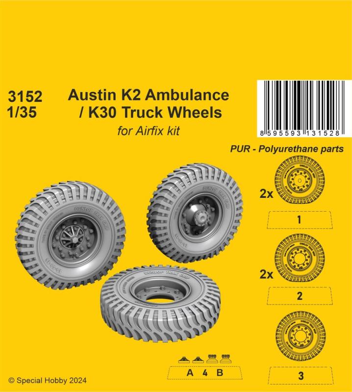 Austin K2 Ambulance / K30 Truck - Wheels [Airfix] von CMK