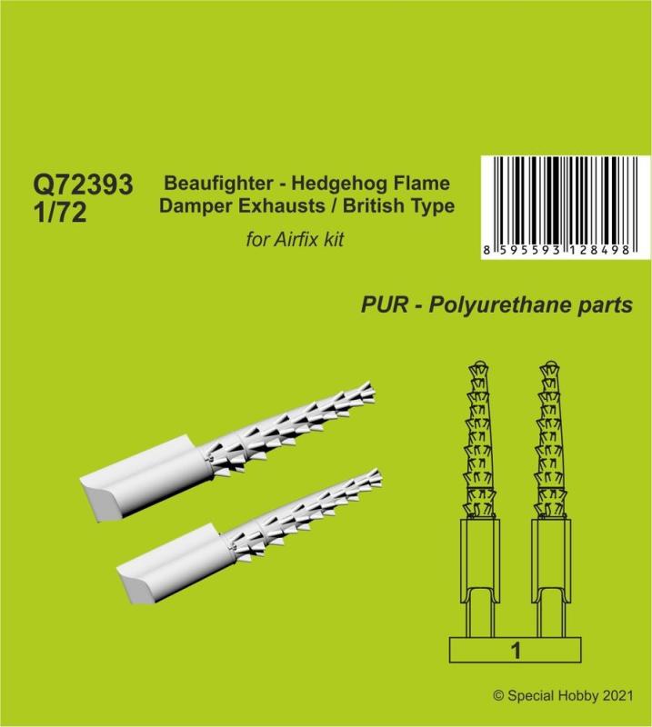 Beaufighter - Hedgehog Flame Damper Exhausts / British Type von CMK