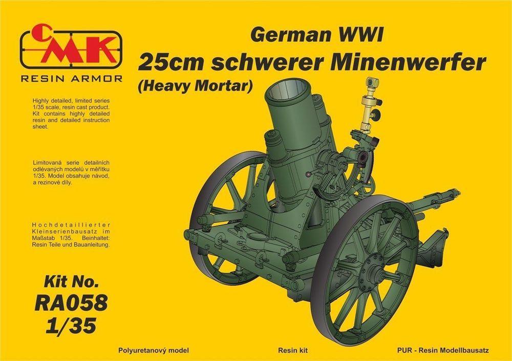 German WWI 25cm schwerer Minenwerfer/ Heavy Mortar-All Resin kit von CMK