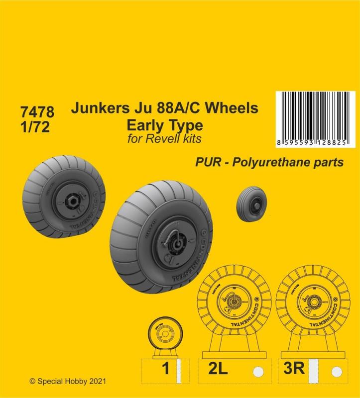 Junkers Ju 88A/C - Wheels Early Type [Revell] von CMK
