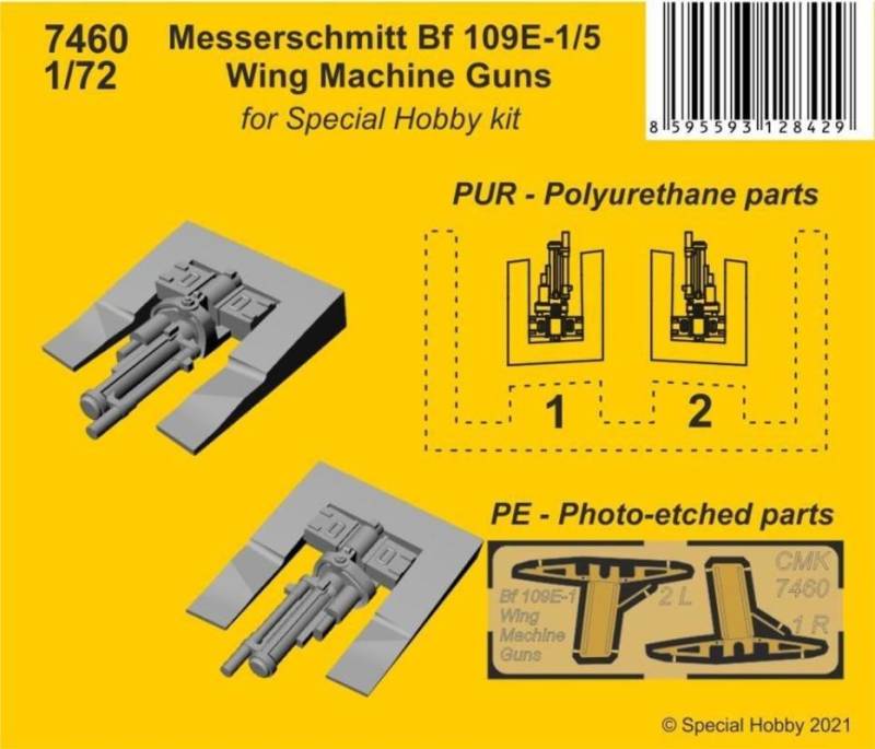 Messerschmitt Bf 109E-1/5 - Wing Machine Guns von CMK