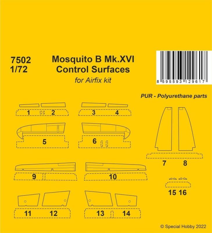 Mosquito B Mk.XVI - Control Surfaces [Airfix] von CMK