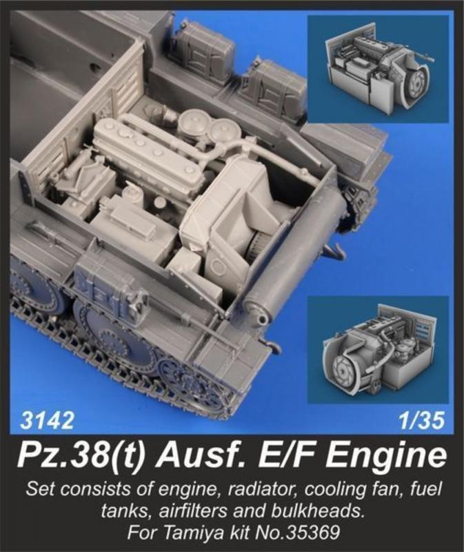 Pz.38(t) Ausf. E/F - Engine Set von CMK