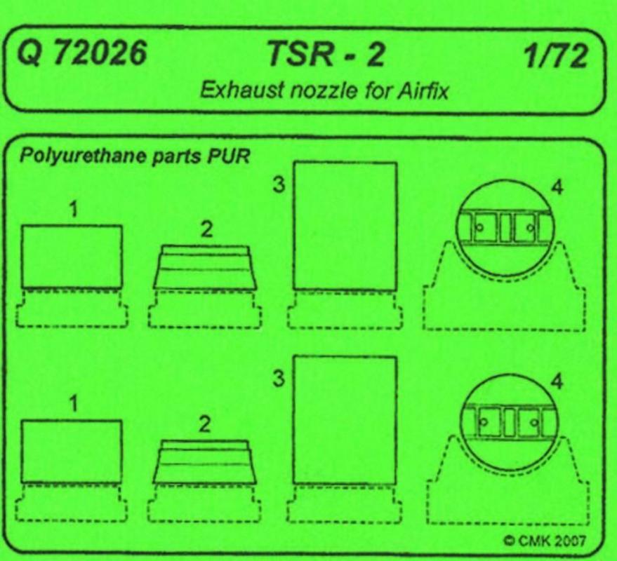 TSR-2 - Exhaust nozzle [Airfix] von CMK
