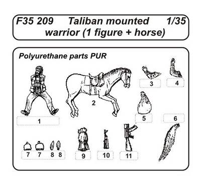 Taliban mounted warrior (1 Figur + Pferd) von CMK