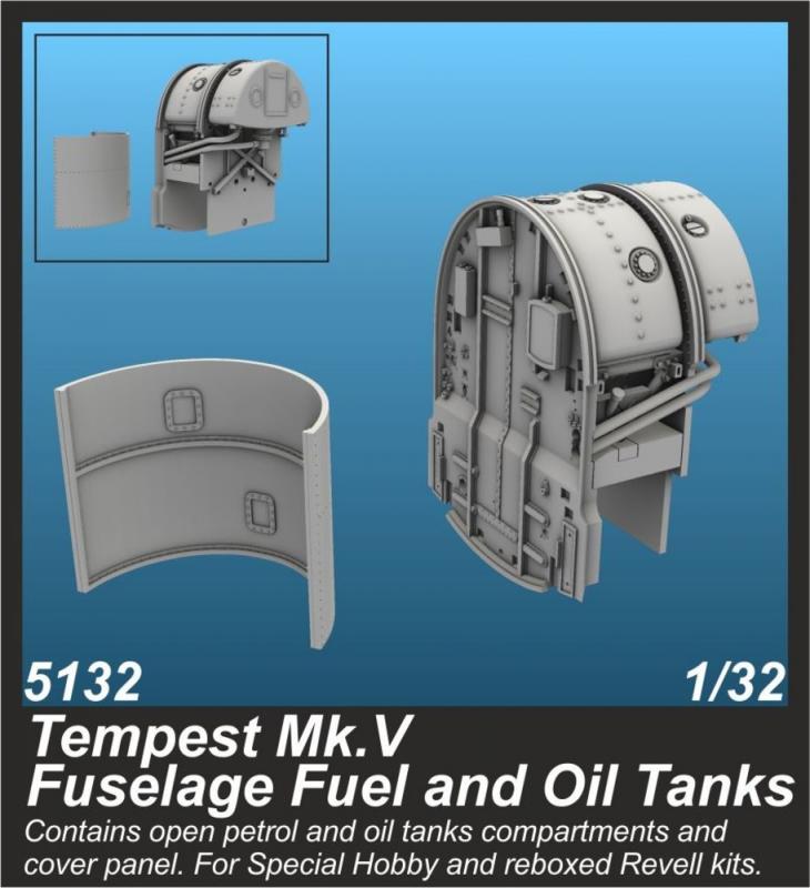 Tempest Mk.V - Fuselage Fuel and Oil Tanks von CMK