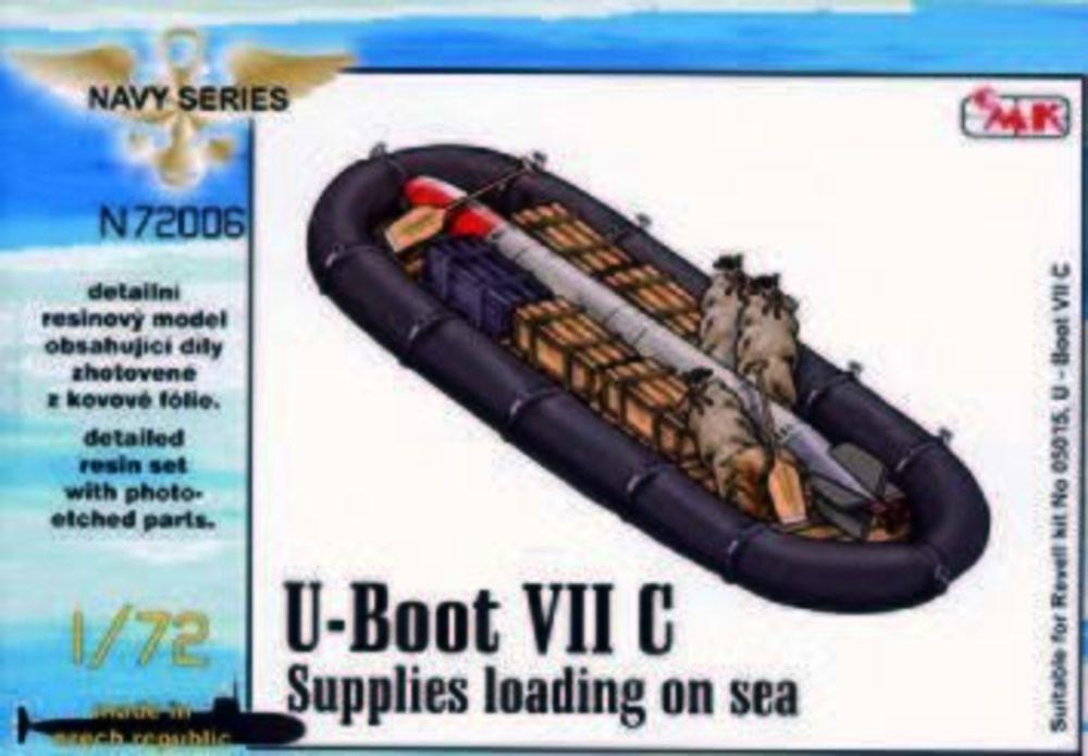 U-Boot VII - Supplies loading on sea (food, ammo boxes, boat, 1x torpedo) von CMK