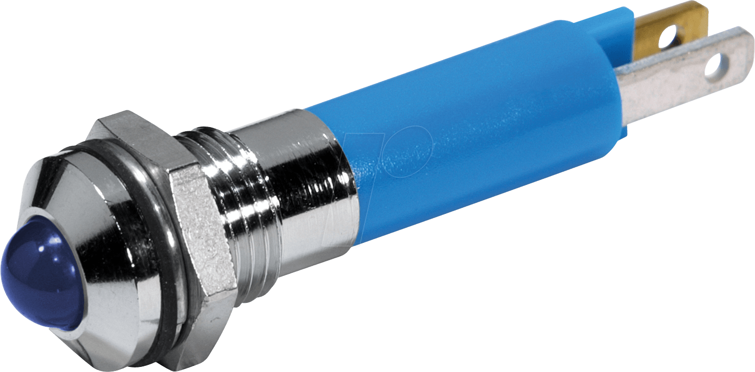 19080357 - LED-Signalleuchte, blau - ultrahell, 24 VAC/VDC, Ø8 mm, 600 mcd 19080357 - LED-Signalleuchte, blau - ultrahell, 24 VAC/VDC, Ø8 mm, 600 mcd von CML TECHNOLOGIES