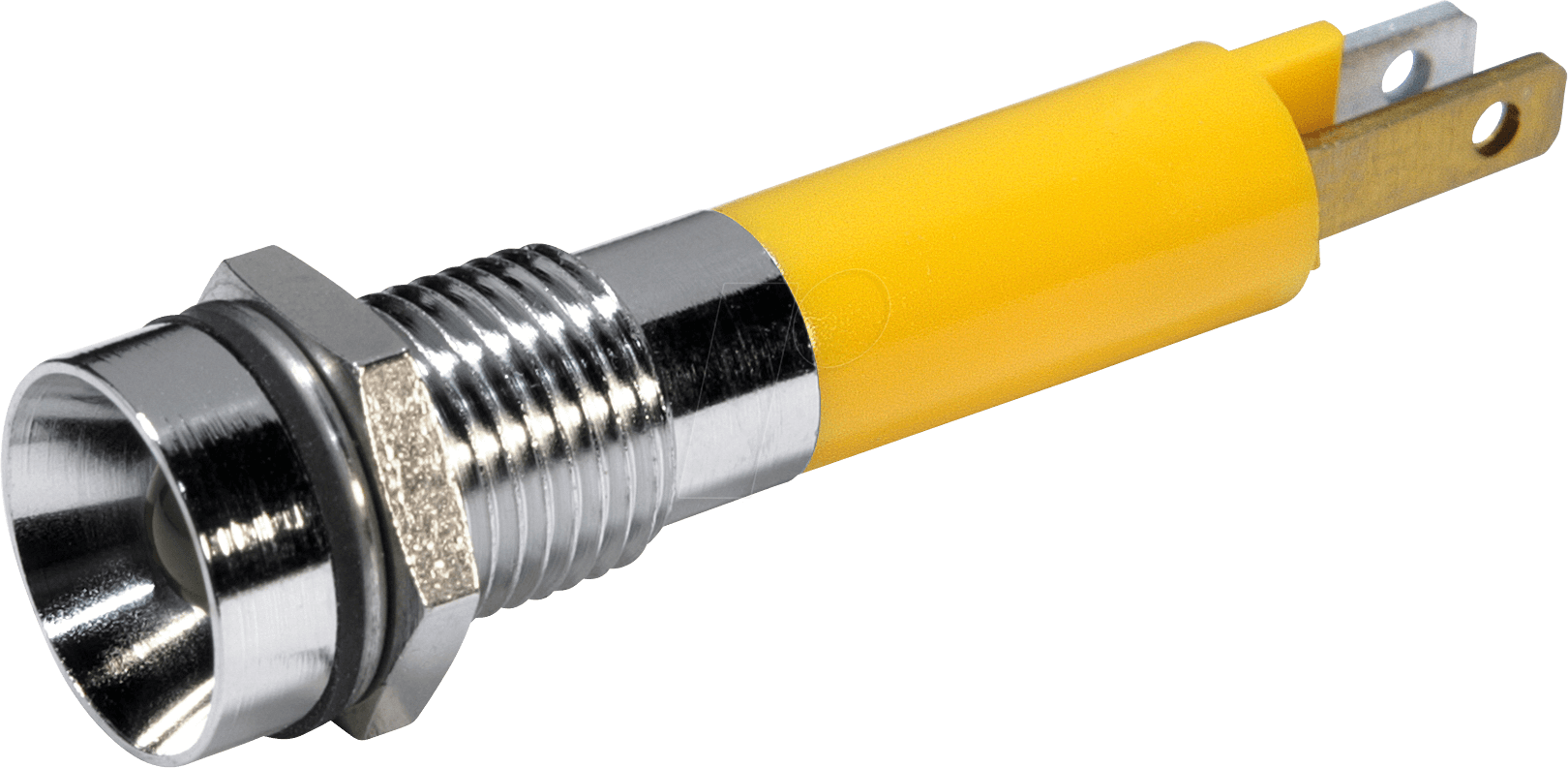19090252 - LED-Signalleuchte, gelb - ultrahell, 12 VAC/VDC, Ø8 mm, 1100 mcd von CML TECHNOLOGIES