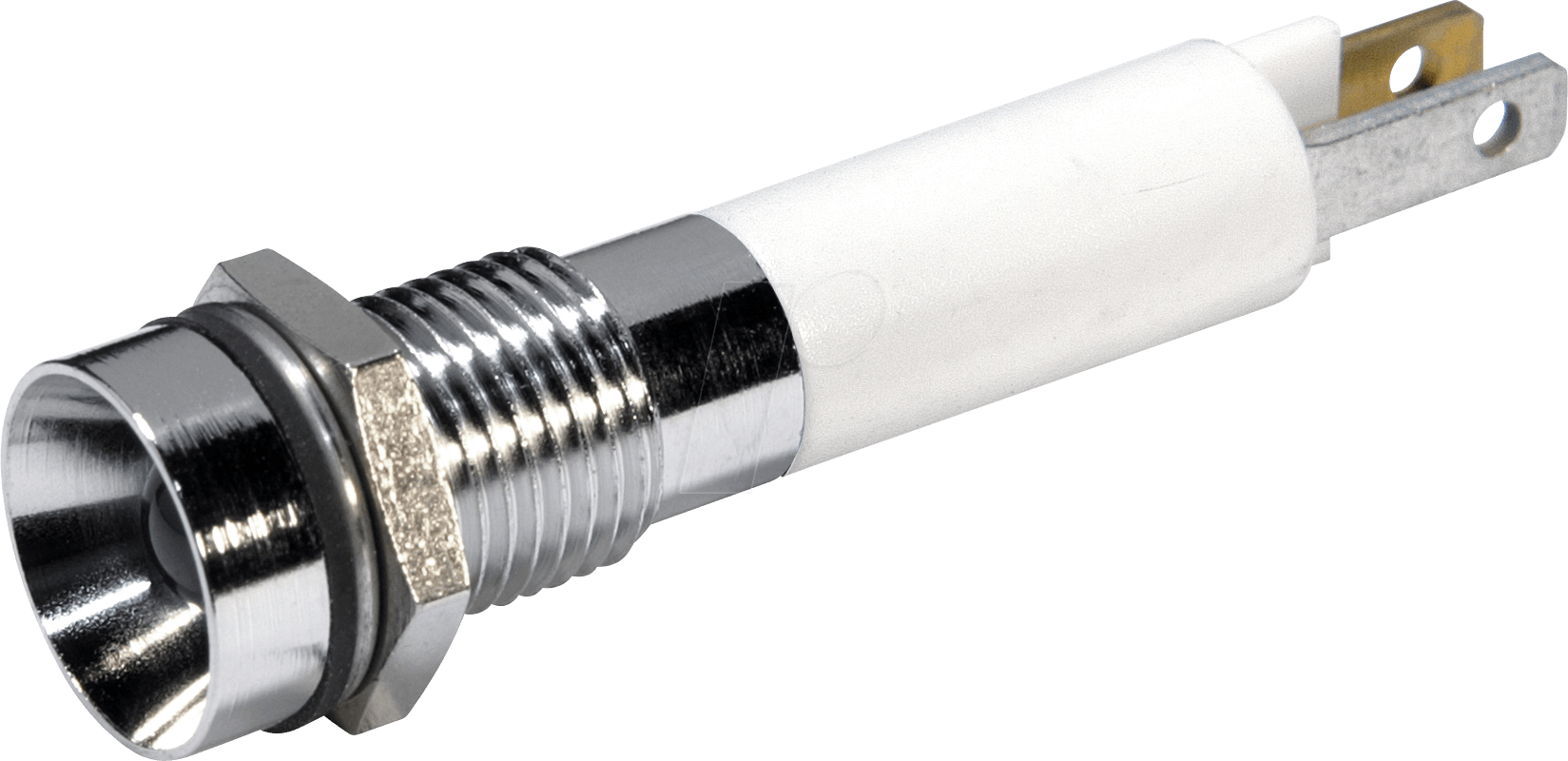 1909025W - LED-Signalleuchte, weiß - ultrahell, 12 VAC/VDC, Ø8 mm, 1000 mcd von CML TECHNOLOGIES