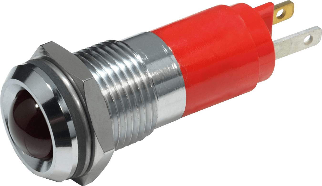 192A0250 - LED-Signalleuchte, rot - ultrahell, 12 VAC/VDC, Ø14 mm, 700 mcd 192A0250 - LED-Signalleuchte, rot - ultrahell, 12 VAC/VDC, Ø14 mm, 700 mcd von CML TECHNOLOGIES