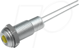 KIN 19000002 - LED, bedrahtet, 3 mm, gelb, Innen-/Außenrefl., Ø6,2 mm, 8 mcd KIN 19000002 - LED, bedrahtet, 3 mm, gelb, Innen-/Außenrefl., Ø6,2 mm, 8 mcd von CML TECHNOLOGIES